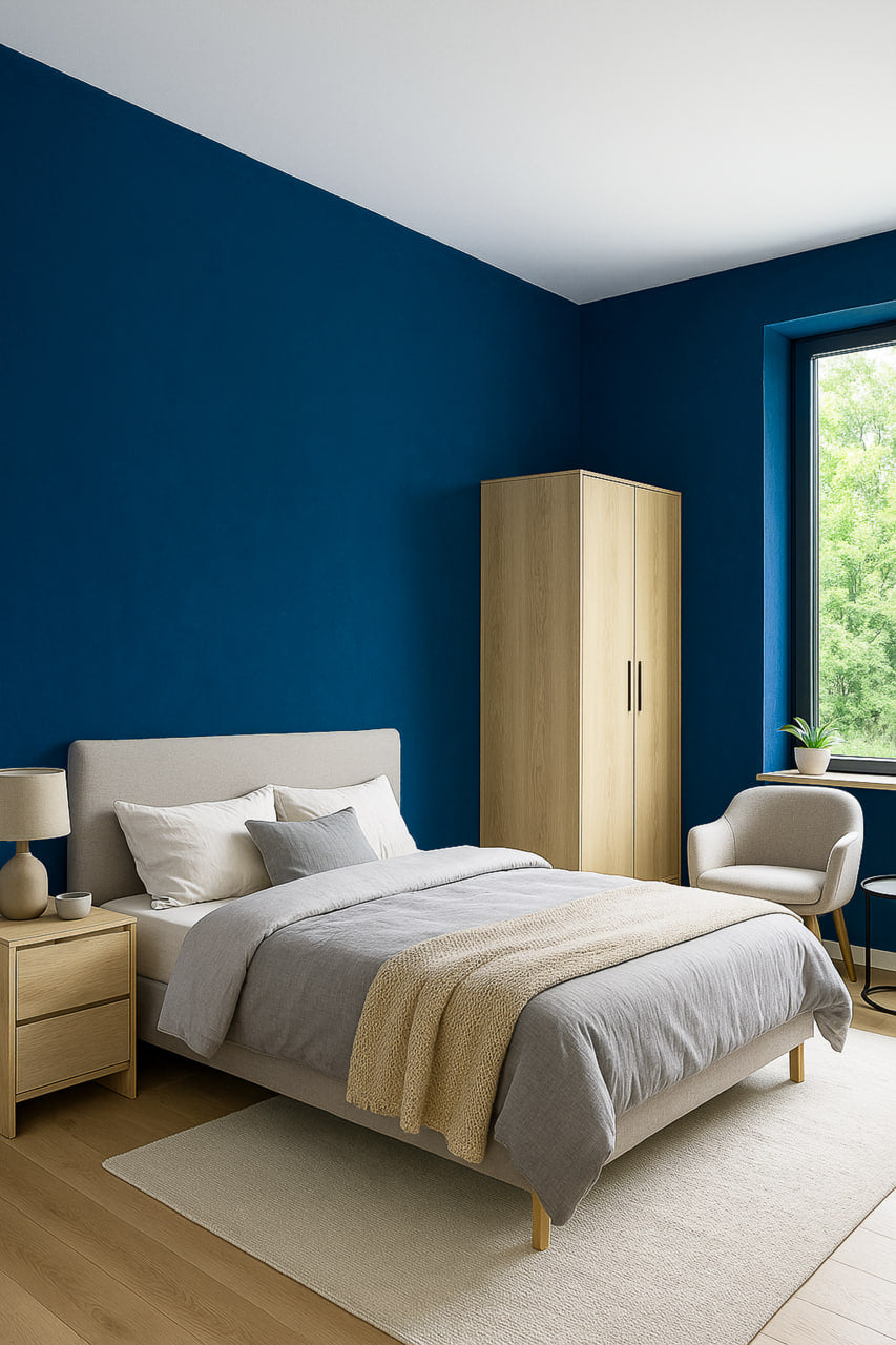 Indigo + mosiądz — klasyka w nowym wydaniu