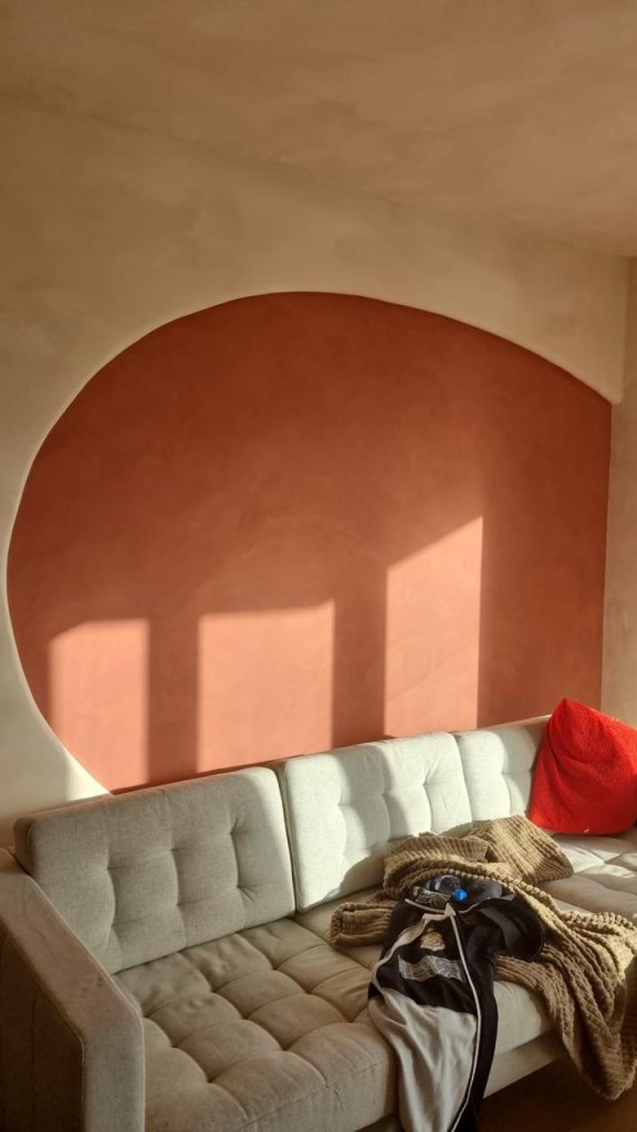 Oven Brick #69 and Natural Canvas #132 - Inspiracje Limewash