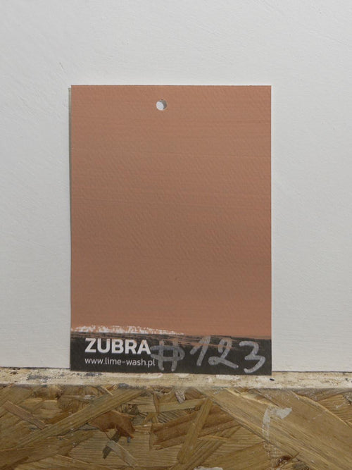 Próbka koloru Warm Coral — farba Limewash ZUBRA COLORS